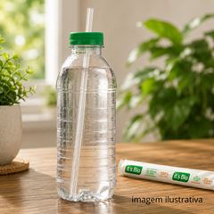 CANUDO BIODEGRADÁVEL GARRAFA SACHÊ 5MM - CRISTAL PP