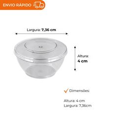 POTE ACRÍLICO 100ML COM TAMPA CRISTAL