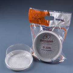 EMBALAGEM PET TORTA MINI BRANCA - G 32M SF