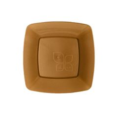 PRATO QUADRADO DOURADO 21CM