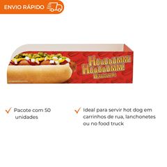 EMBALAGEM PARA CACHORRO QUENTE