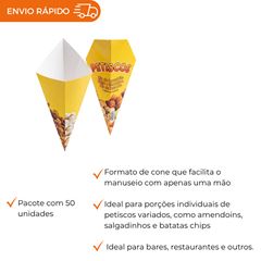 EMBALAGEM PARA PETISCO MÉDIO