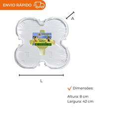 BANDEJA DE ISOPOR PORTA MARMITEX Nº 8