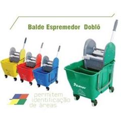 BALDE COM ALCA VERMELHO 15 LITROS