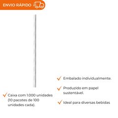 CANUDO PAPEL BRANCO SACHÊ 6MM