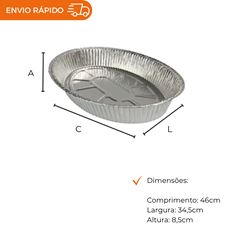 ASSADEIRA OVAL SEM TAMPA 7500ML