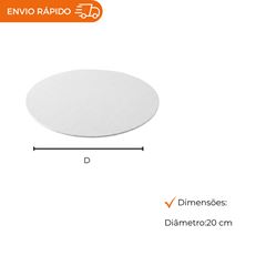 DISCO ISOPOR BRANCO 20CM - TDI-20