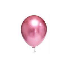 BALAO PLATINO REDONDO 5 ROSA