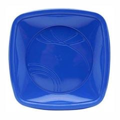 PRATO QUADRADO AZUL 15CM