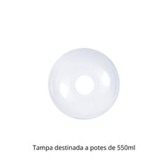 TAMPA PLÁSTICA 550ML PP BOLHA SEM FURO - TPB-550