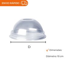 TAMPA PLASTICA 500 ML PP BOLHA C/FURO 