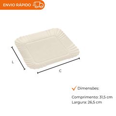 BANDEJA NATURAL 26,5X31,5 CM - BN-25