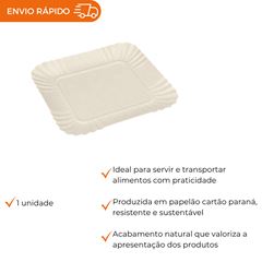 BANDEJA NATURAL 26,5X31,5 CM - BN-25