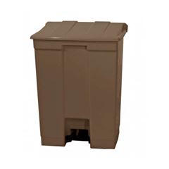 COLETOR COM PEDAL SEM RODAS 30L MARROM