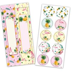 ADESIVO PAPEL RETANG. REDONDO FLAMINGO