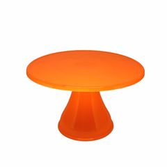 SUPORTE P/ BOLO MEDIO LISO LARANJA NEON