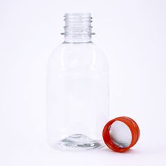 FRASCO CRISTAL REDONDO COM TAMPA FLIPTOP 230ML