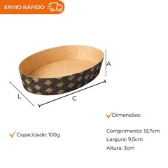 FORMA FORNEÁVEL OVAL MICROONDULADA DECORADA 100G