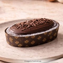 FORMA FORNEÁVEL OVAL MICROONDULADA DECORADA 500G