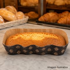 FORMA FORNEÁVEL STOLLEN MICROONDULADA DECORADA 300G