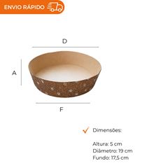 FORMA FORNEÁVEL GALLUP 18 KRAFT DECORADA