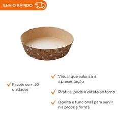 FORMA FORNEÁVEL GALLUP 18 KRAFT DECORADA