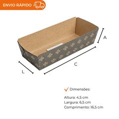 FORMA FORNEÁVEL PARA BOLO INGLÊS 300G SEM ABA