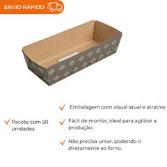 FORMA FORNEÁVEL PARA BOLO INGLÊS 300G SEM ABA