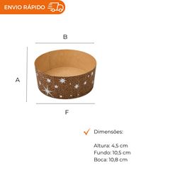 FORMA FORNEÁVEL GALLUP 10 KRAFT DECORADA