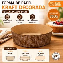 FORMA FORNEÁVEL GALLUP 15 KRAFT DECORADA