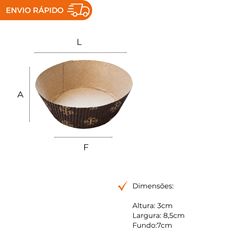 FORMA FORNEÁVEL PARA BOMBOCADO 70X30MM 
