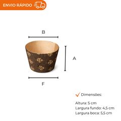 FORMA FORNEÁVEL PARA MUFFINS MICROONDULADA DECORADA