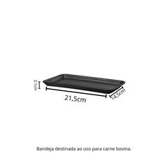 BANDEJA AUTO-ABSORVENTE B2 RASA PRETA BIODEGRADÁVEL - CRA002