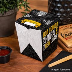 EMBALAGEM PARA REFEIÇÃO BOX 500ML PRETA