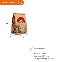 SACO DE PAPEL KRAFT S.O.S ORIENTAL FOOD 15KG