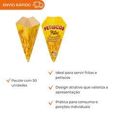 EMBALAGEM CONE BATATA FRITA PEQUENO