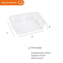 BASE  700ML POTE RETANGULAR PP - G 302