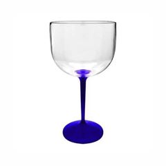 TACA GIN BICOLOR CRISTAL 580ML PE AZUL