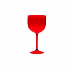 TACA GIN BICOLOR CRISTAL 580ML PE VERMELHO
