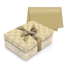 KIT PRESENTE CAIXA 24X18X8 LUXURIA OURO
