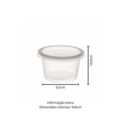 POTE 250ML PET COM TAMPA CRISTAL - G 710
