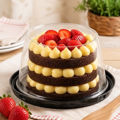 EMBALAGEM PET TORTA MINI PRETA - G 31CT