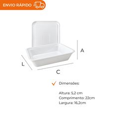 MARMITEX DE ISOPOR COM TAMPA 1000ML - DM90