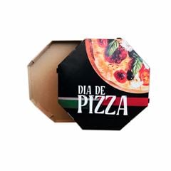 EMBALAGEM PARA PIZZA 35CM BRANCA IMPRESSA DIA DE PIZZA