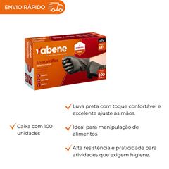 LUVA VINIFLEX SEM PÓ - PRETA - M