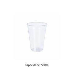 COPO 500ML DESCARTÁVEL PP TRANSPARENTE - CFT-500