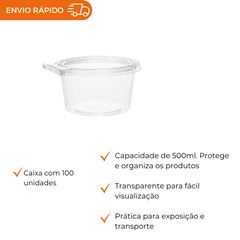 POTE 500ML COM LACRE PET - F771