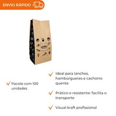 SACO DE PAPEL KRAFT S.O.S. LANCHE 3KG