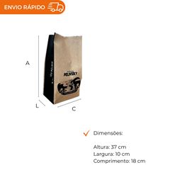 SACO DE PAPEL KRAFT S.O.S. DELIVERY 7,5KG