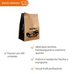 SACO DE PAPEL KRAFT S.O.S. DELIVERY 15KG